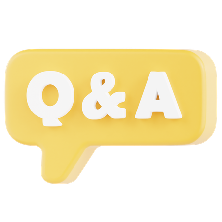 Q And A Chat  3D Icon