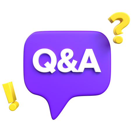 Q And A Chat  3D Icon