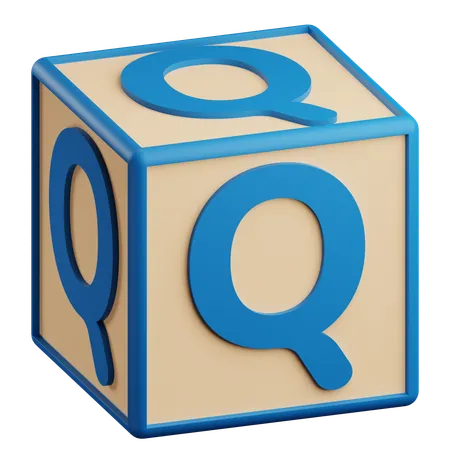 Buchstabe Q  3D Icon