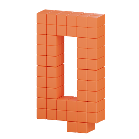 Q Latter  3D Icon