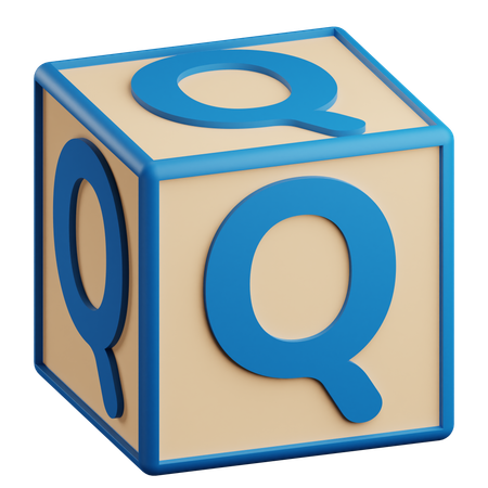 Letra q  3D Icon