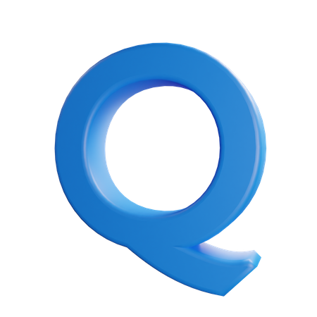 Q Letter  3D Icon