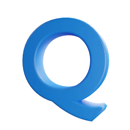 Q Letter  3D Icon