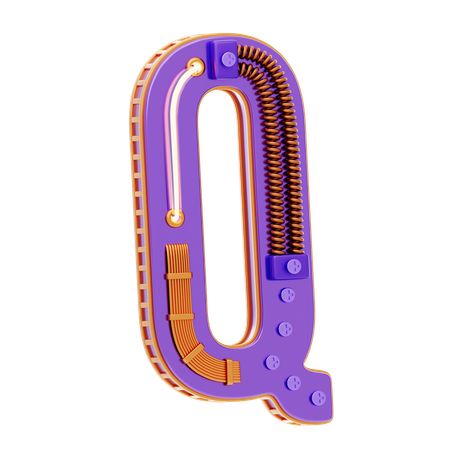 Q Letter  3D Icon