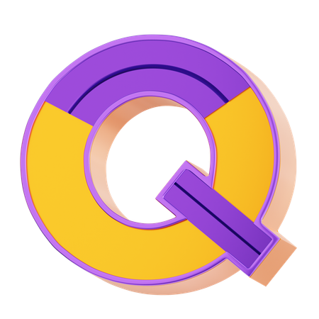 Q Letter  3D Icon