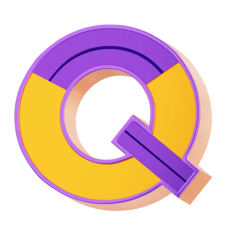 Q Letter  3D Icon
