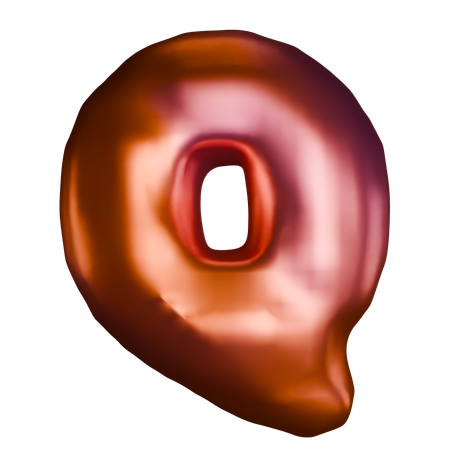 Q Letter  3D Icon