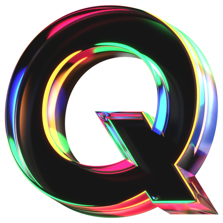 Q Letter  3D Icon