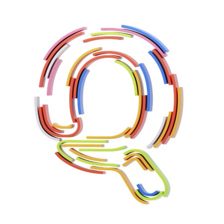 Q Letter  3D Icon