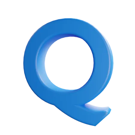 Q Letter 3D Icon