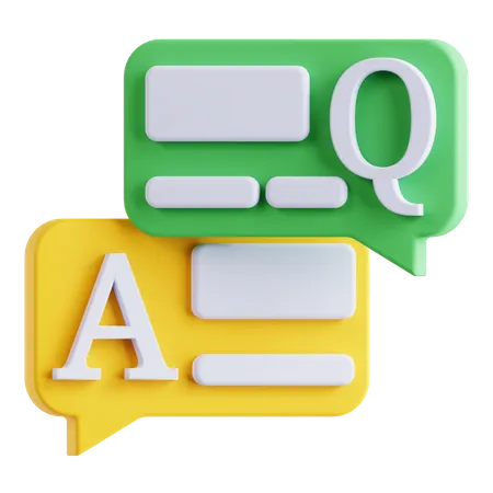 Q und q  3D Icon