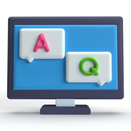 QA  3D Icon