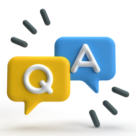 QA  3D Icon