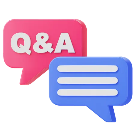 Q&A  3D Icon