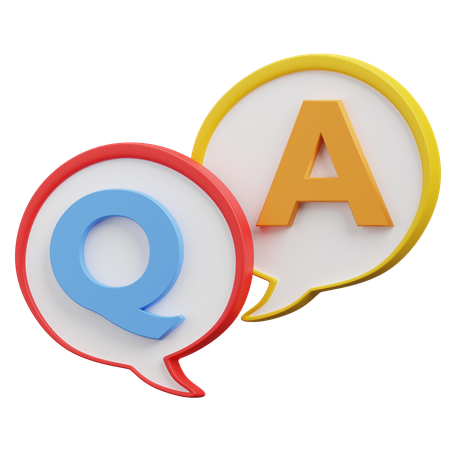 Q&A  3D Icon