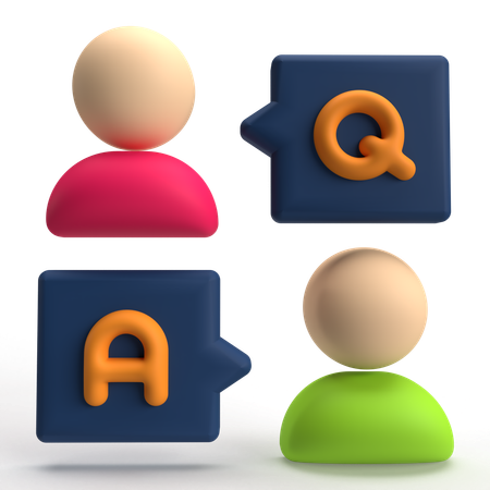 QA  3D Icon