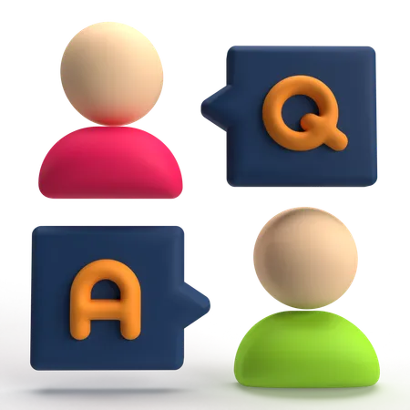 QA  3D Icon