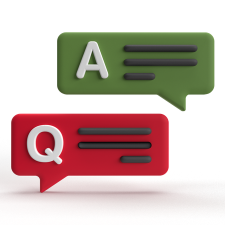 QA  3D Icon