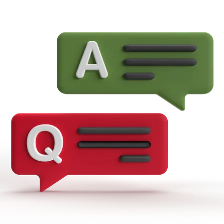 QA  3D Icon