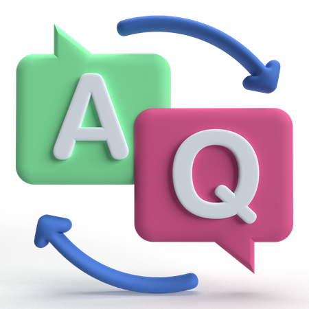 QA  3D Icon