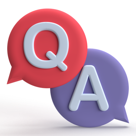 QA  3D Icon