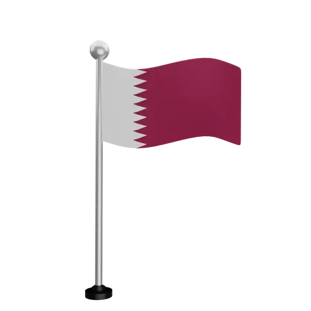 Qatar Flag  3D Flag