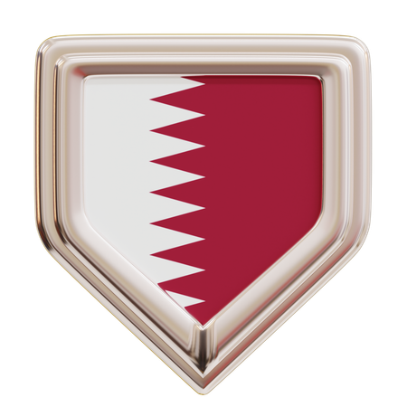 Qatar Flag  3D Icon