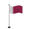 3d qatar flag emoji