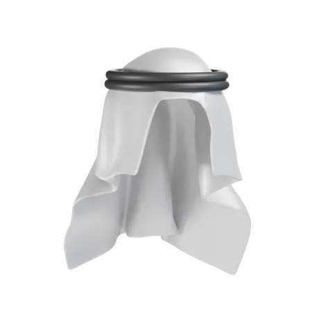 Qatar Keffiyeh Scarf 3D Icon