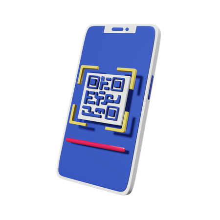 Qe Code  3D Icon