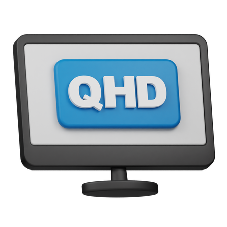 QHD-Auflösung  3D Icon