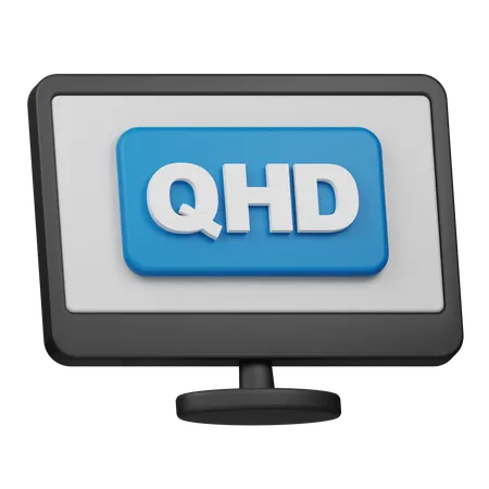 QHD-Auflösung  3D Icon