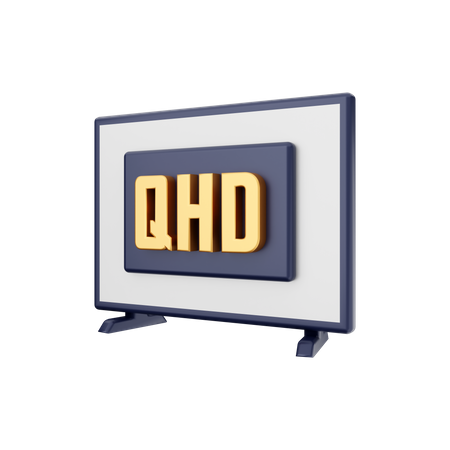 Qhd Smart Tv  3D Illustration