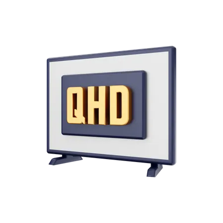 Qhd Smart Tv  3D Illustration