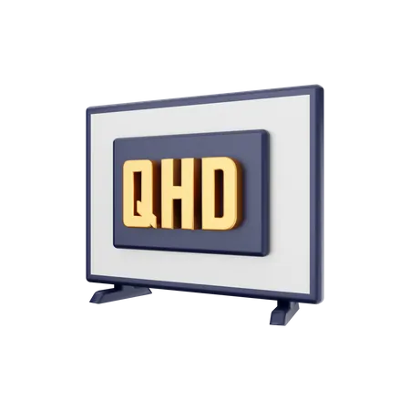 Qhd Smart Tv 3D Illustration