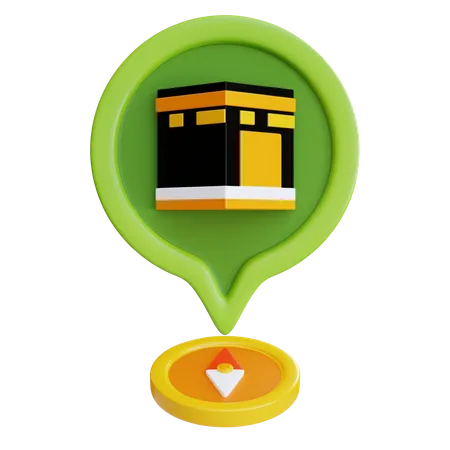 Qibla  3D Icon