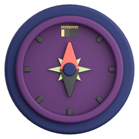 Celebração do Ramadã Qibla Compass  3D Icon