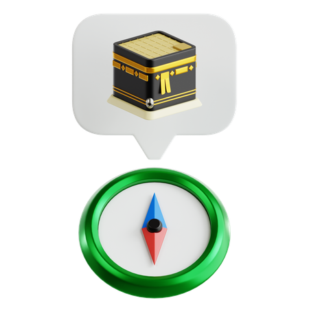 Qibla Compass  3D Icon