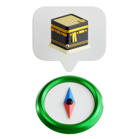 Qibla Compass  3D Icon