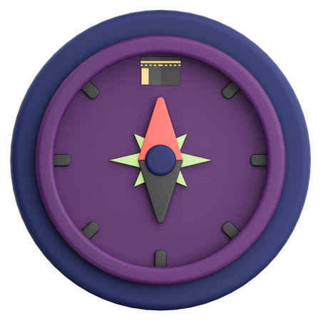 Qibla Compass Ramadan Celebration  3D Icon