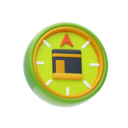 Qibla Direction 3 D Icon Qibla Finder App Logo And Symbol 3D Icon