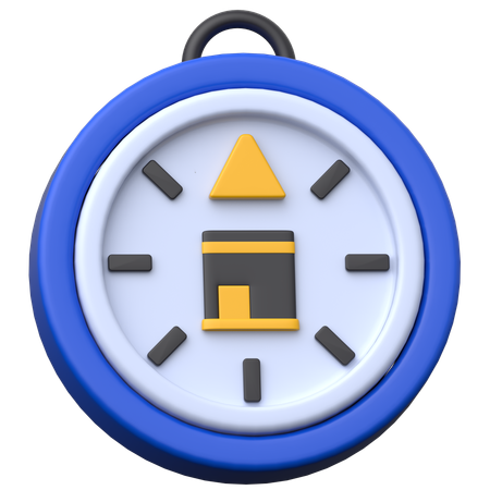 키블라 파인더  3D Icon