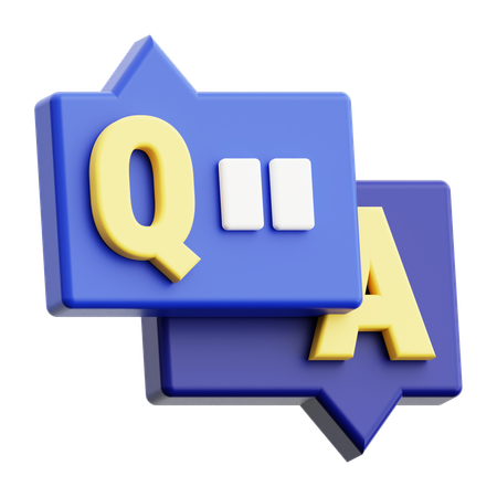 QnA  3D Icon