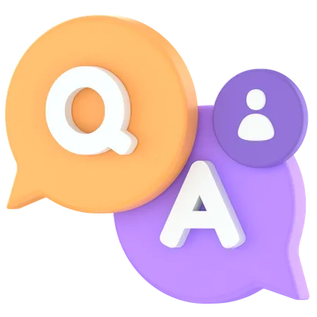 Question And Answers 3D Icon