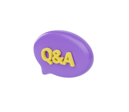 Burbuja de mensaje qna  3D Icon