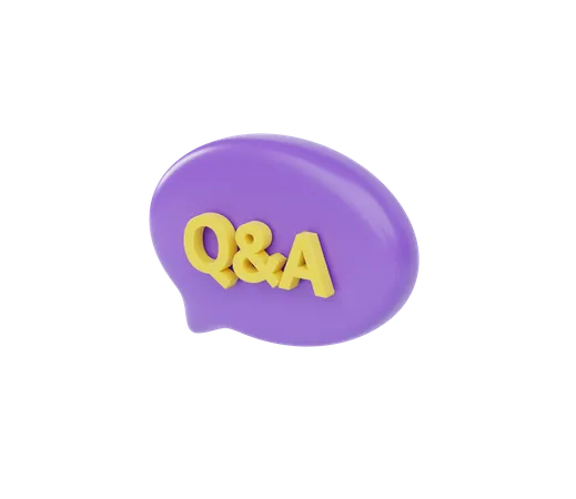 Burbuja de mensaje qna  3D Icon