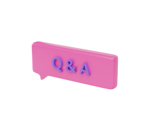 Burbuja de mensaje qna  3D Icon