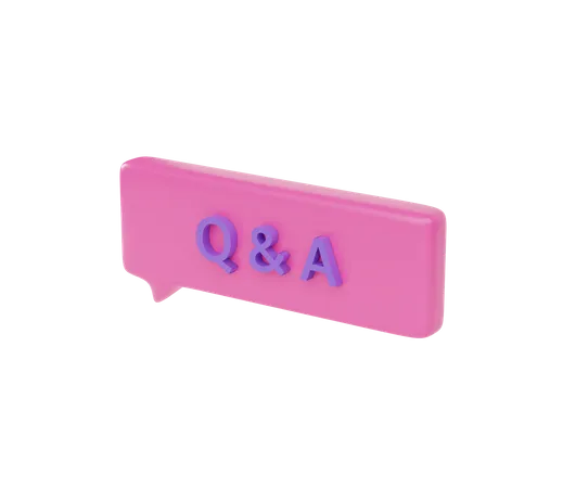 Burbuja de mensaje qna  3D Icon