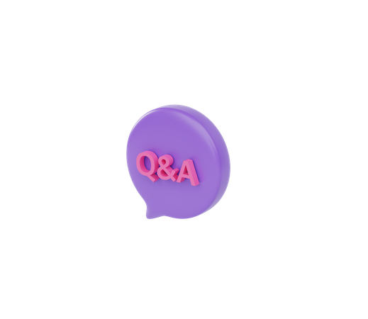 Qna Message Bubble 3D Icon