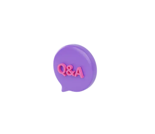 Qna Message Bubble 3D Icon